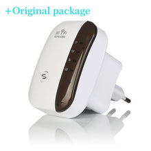 Load image into Gallery viewer, Wireless Wifi Repeater Wifi Range Extender Wi-Fi Signal Amplifier 300Mbps WiFi Booster 802.11n/b/g Wi Fi Ultraboost Access Point