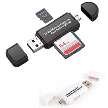 Load image into Gallery viewer, Memery Cards Reading Device Micro USB OTG to USB 2.0 Adapter SD Lecteur de carte For Android Phone Tablet PC