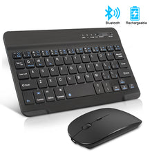 Load image into Gallery viewer, Wireless Keyboard and Mouse Mini Rechargeable bluetooth Keyboard With Mouse Noiseless Ergonomic Keyboard For PC Tablet Phone