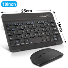 Load image into Gallery viewer, Wireless Keyboard and Mouse Mini Rechargeable bluetooth Keyboard With Mouse Noiseless Ergonomic Keyboard For PC Tablet Phone