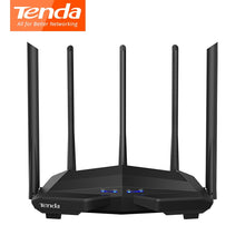 Load image into Gallery viewer, Tenda AC11 Gigabit  Wireless Wifi Router Dual-Band AC1200WIFI Repeater 5*6dBi High Gain Antennas Wider Coverage AC10 AC7 AC6