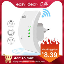 Load image into Gallery viewer, EASYIDEA Wireless WIFI Repeater 300Mbps Wifi Extender Long Range Wi fi Signal Amplifier Wi-fi Booster Access Point Wlan Repiter