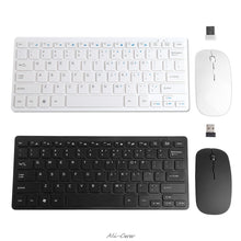 Load image into Gallery viewer, USB Wireless 2.4GHz Mini Keyboard Ultra-Thin Mouse Combo Kit Set For Desktops Laptops