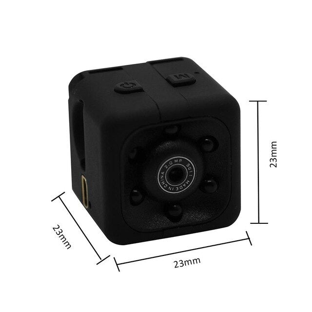 SQ11 Black HD Micro Camera 1080P Night Vision Sensor DV DVR Camera Video Recorder Built-in Microphone / Speacker