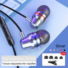 Load image into Gallery viewer, TOMKAS Wired Earbuds Headphones 3.5mm In Ear Earphone Earpiece With Mic Stereo Headset 5 Color For Samsung Xiaomi Phone Computer