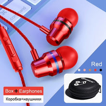 Load image into Gallery viewer, TOMKAS Wired Earbuds Headphones 3.5mm In Ear Earphone Earpiece With Mic Stereo Headset 5 Color For Samsung Xiaomi Phone Computer