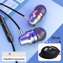 Load image into Gallery viewer, TOMKAS Wired Earbuds Headphones 3.5mm In Ear Earphone Earpiece With Mic Stereo Headset 5 Color For Samsung Xiaomi Phone Computer