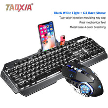 Load image into Gallery viewer, Mechanical Keyboard And Mouse Headset Three-piece Suit Desktop Computer Notebook Gaming Peripherals Home Internet Cafes E-sports