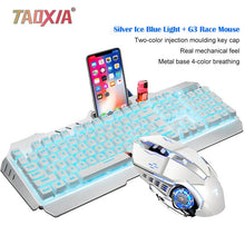 Load image into Gallery viewer, Mechanical Keyboard And Mouse Headset Three-piece Suit Desktop Computer Notebook Gaming Peripherals Home Internet Cafes E-sports