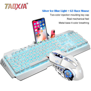 Mechanical Keyboard And Mouse Headset Three-piece Suit Desktop Computer Notebook Gaming Peripherals Home Internet Cafes E-sports