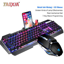 Load image into Gallery viewer, Mechanical Keyboard And Mouse Headset Three-piece Suit Desktop Computer Notebook Gaming Peripherals Home Internet Cafes E-sports